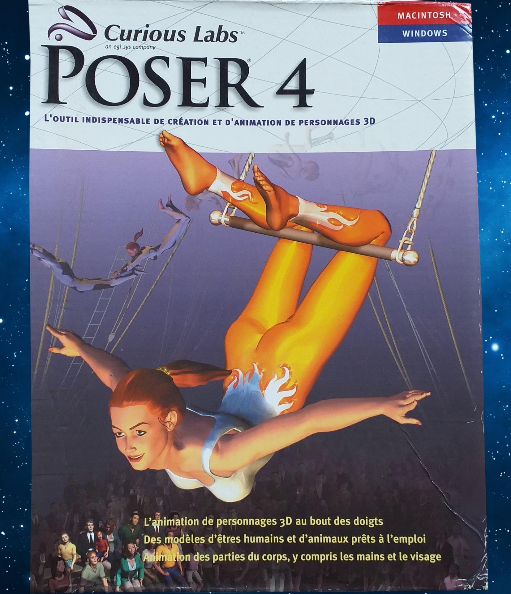 POSER 4 - 3D (cd et guide fourni)